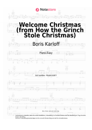 Noten, Akkorde Boris Karloff - Welcome Christmas (from How the Grinch Stole Christmas)
