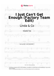 Noten, Akkorde Linda & Co - I Just Can't Get Enough (Factory Team Edit)