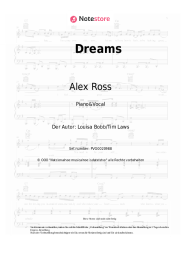 Noten, Akkorde Alex Ross, Dakota, T-Pain - Dreams