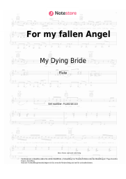 Noten, Akkorde My Dying Bride - For my fallen Angel
