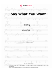 undefined Texas - Say What You Want