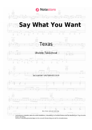undefined Texas - Say What You Want