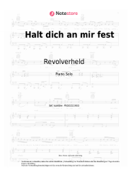 Noten, Akkorde Revolverheld, Marta Jandová - Halt dich an mir fest 