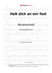 Noten, Akkorde Revolverheld, Marta Jandová - Halt dich an mir fest 