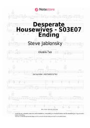 Noten, Akkorde Steve Jablonsky - Desperate Housewives - S03E07 Ending