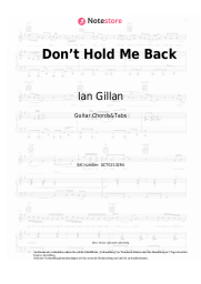 undefined Ian Gillan - Don’t Hold Me Back 