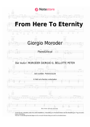Noten, Akkorde Giorgio Moroder - From Here To Eternity