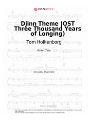 Noten, Akkorde Tom Holkenborg - Djinn Theme (OST Three Thousand Years of Longing)