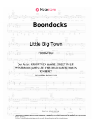 Noten, Akkorde Little Big Town - Boondocks