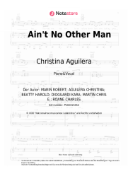 Noten, Akkorde Christina Aguilera - Ain't No Other Man