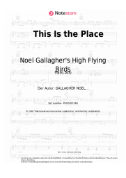 Noten, Akkorde Noel Gallagher's High Flying Birds - This Is the Place