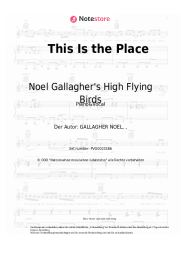 Noten, Akkorde Noel Gallagher's High Flying Birds - This Is the Place