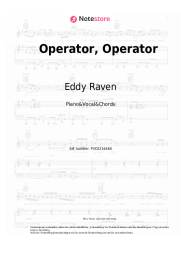 Noten, Akkorde Eddy Raven - Operator, Operator