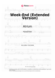 Noten, Akkorde Atrium - Week-End (Extended Version)