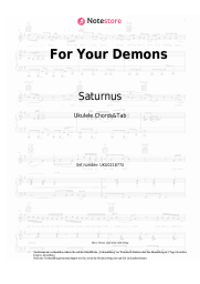 Noten, Akkorde Saturnus - For Your Demons