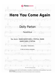 Noten, Akkorde Dolly Parton - Here You Come Again