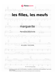 Noten, Akkorde marguerite - les filles, les meufs