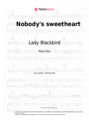 Noten, Akkorde Lady Blackbird - Nobody's sweetheart