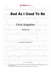 Noten, Akkorde Chris Stapleton - Bad As I Used To Be