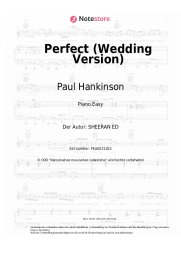 Noten, Akkorde Paul Hankinson - Perfect (Wedding Version)