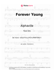 Noten, Akkorde Alphaville - Forever Young