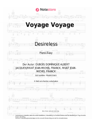 Noten, Akkorde Desireless - Voyage Voyage