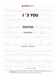 undefined MARINA - I ˂3 YOU
