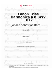 undefined Johann Sebastian Bach - Canon Trias Harmonica a 8 BWV 1072