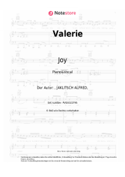 Noten, Akkorde Joy - Valerie