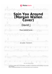 Noten, Akkorde David J - Spin You Around (Morgan Wallen Cover)