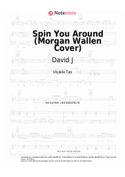 Noten, Akkorde David J - Spin You Around (Morgan Wallen Cover)
