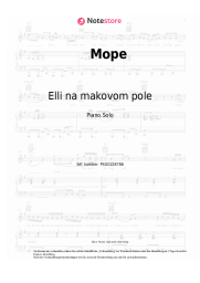 Noten, Akkorde Elli na makovom pole - Море