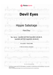 Noten, Akkorde Hippie Sabotage - Devil Eyes