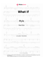 Noten, Akkorde Myle, Isaak - What If