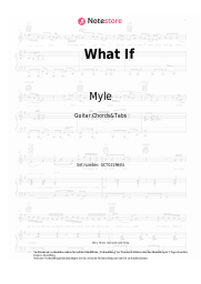 Noten, Akkorde Myle, Isaak - What If