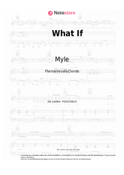 Noten, Akkorde Myle, Isaak - What If