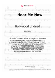Noten, Akkorde Hollywood Undead - Hear Me Now