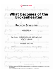 Noten, Akkorde Robson & Jerome - What Becomes of the Brokenhearted