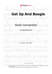 Noten, Akkorde Silver Convention - Get Up And Boogie