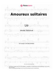 Noten, Akkorde Lio - Amoureux solitaires