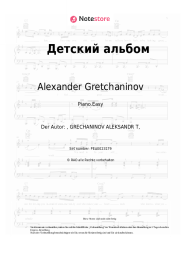 Noten, Akkorde Alexander Gretchaninov - Детский альбом
