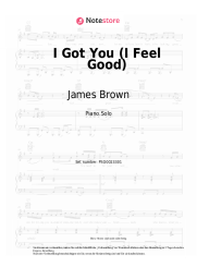 Noten, Akkorde James Brown - I Got You (I Feel Good)