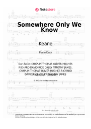 Noten, Akkorde Keane - Somewhere Only We Know