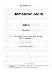 Noten, Akkorde Adele - Hometown Glory