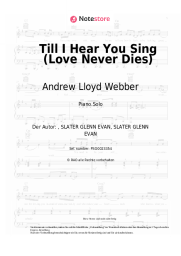 Noten, Akkorde Andrew Lloyd Webber, Glenn Slater - Till I Hear You Sing (Love Never Dies)