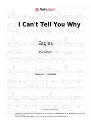 Noten, Akkorde Eagles - I Can't Tell You Why