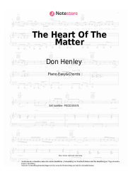 Noten, Akkorde Don Henley - The Heart Of The Matter