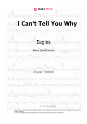 Noten, Akkorde Eagles - I Can't Tell You Why