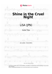 Noten, Akkorde LiSA (JPN) - Shine in the Cruel Night