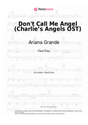 Noten, Akkorde Ariana Grande, Miley Cyrus, Lana Del Rey - Don't Call Me Angel (Charlie’s Angels OST)